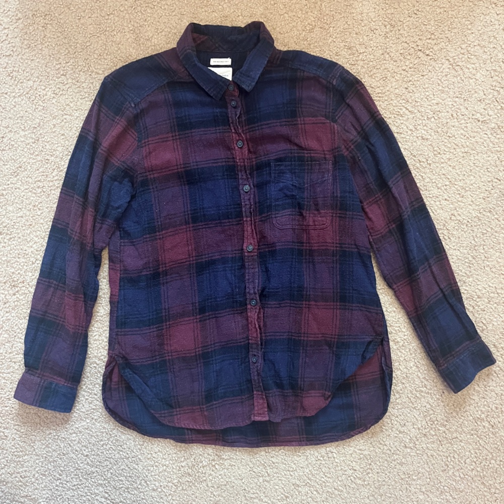 Women’s American Eagle Ahh-Mazingly Soft Boyfriend Fit Flannel Shirt